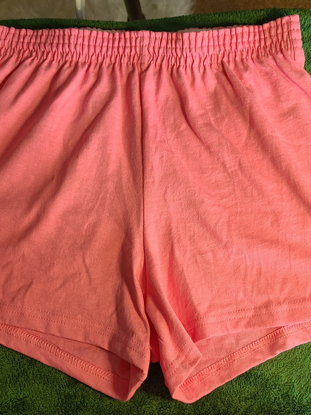 Vintage Soffe Pink Cheer Shorts Jersey Knit Gym Lounge Size Small 031